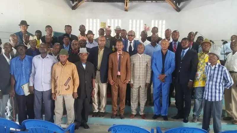 Avec les chefs coutumiers à Kananga
