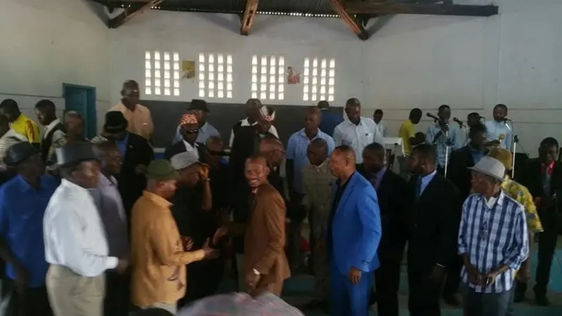 Avec les chefs coutumiers à Kananga