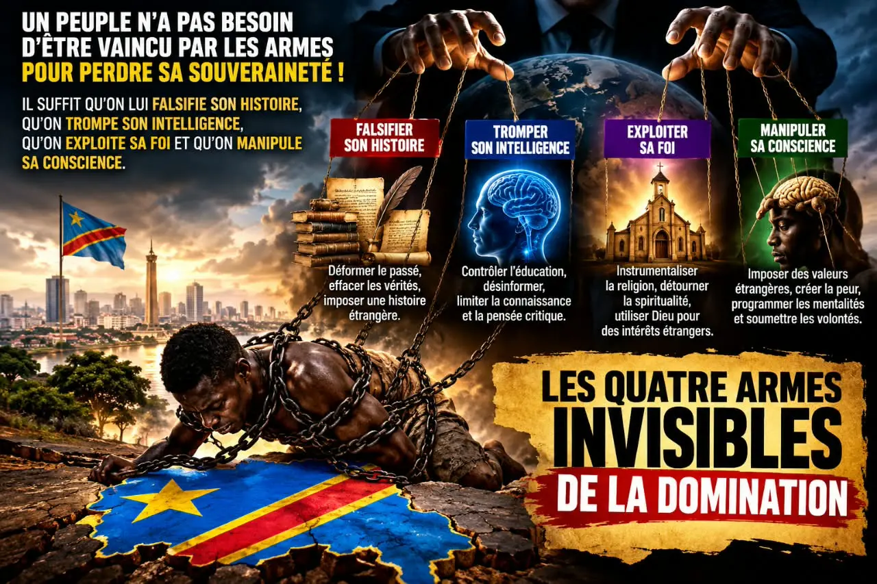 LES QUATRE ARMES INVISIBLES DE LA DOMINATION D'UN PEUPLE